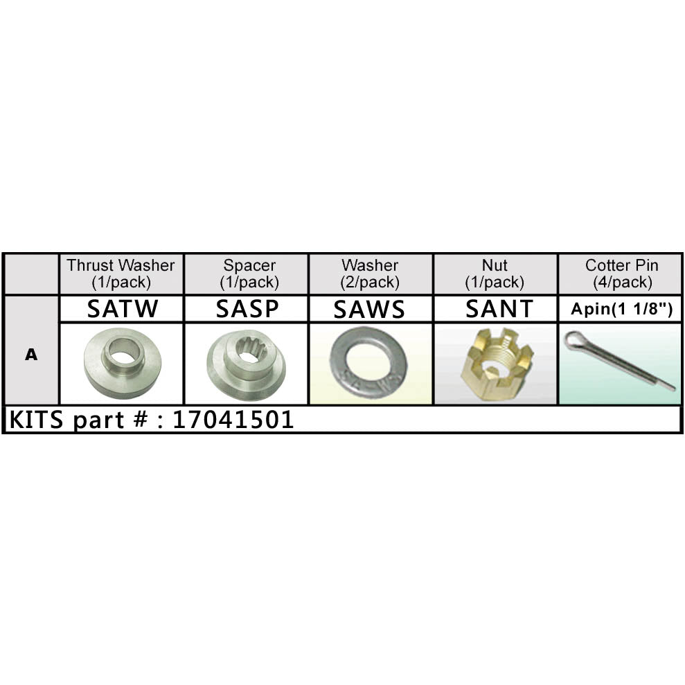 Solas Suzuki Nut Kit (17041501)